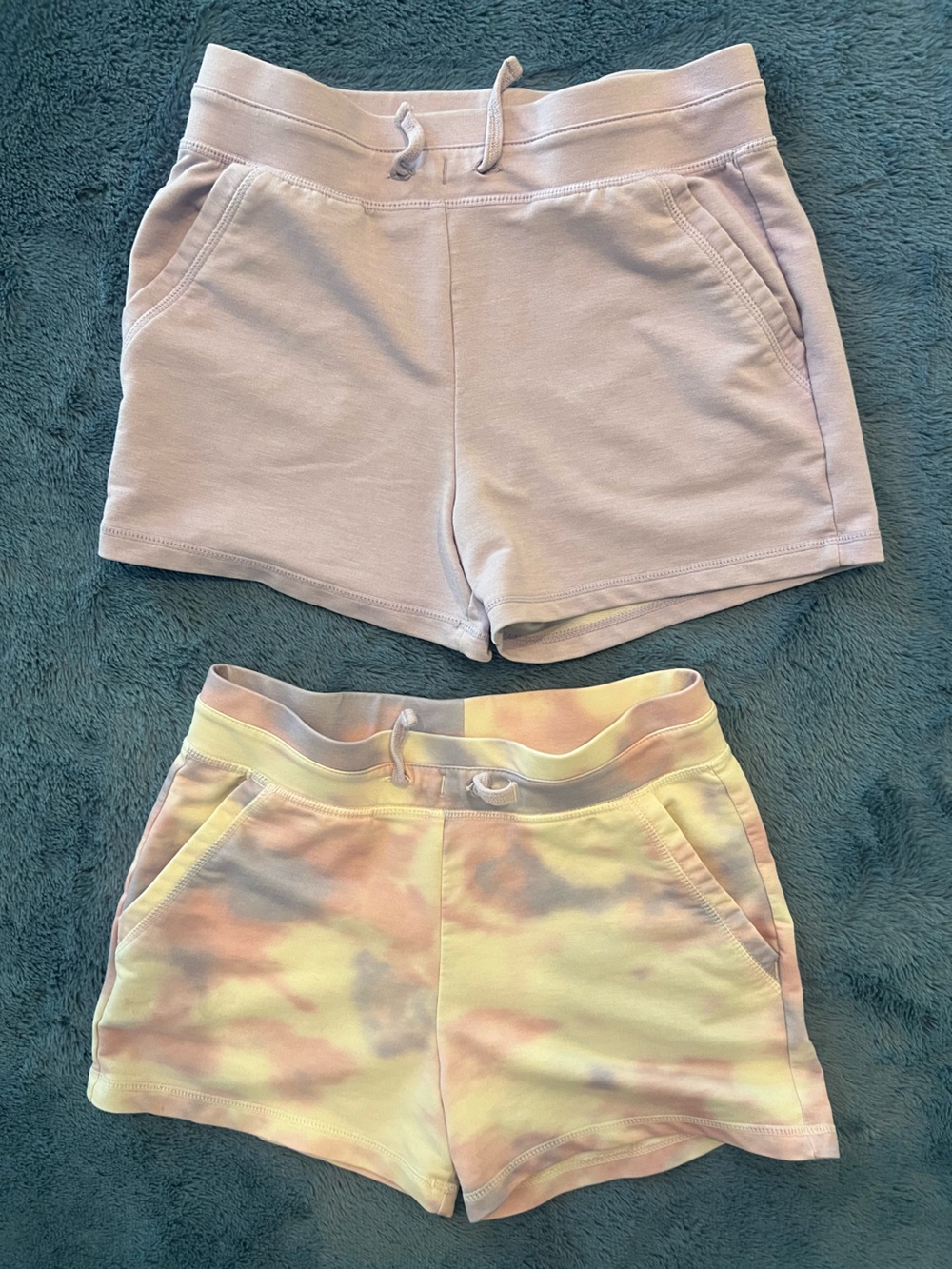 32 Degrees Kids Light Pink & Pastel Tie-Dye Cotton Shorts